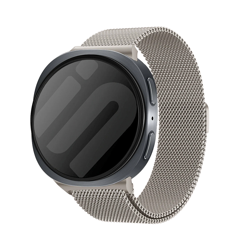 Каишка за Samsung Watch Ultra 1/2 47mm, Milanese Loop, метална /starlight/