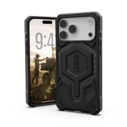 UAG Калъф Apple iPhone 17 Pro Max, Monarch Pro MagSafe, черен карбон – 114514114242