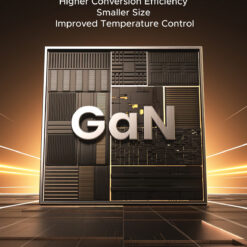 UGREEN 220V 65W, USB-A + USB-C + кабел C, GaN /графит/ – X615 / 65825