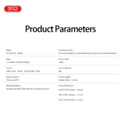 XO 220V 30W, USB-C + кабел Type-C – Type-C /бял/ – L162