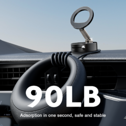 XO Холдер Magnetic Suction cup, Manual latch /черен/ – C188