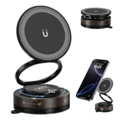 XO Холдер Magnetic Suction cup /no hook/, Manual с вакуум /черен/- C177