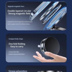 XO Холдер Magnetic Suction cup /no hook/, Manual с вакуум /черен/- C177