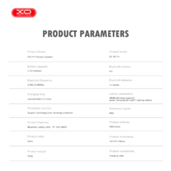 XO Тонколонка Waterproof wireless /черен/ – F77