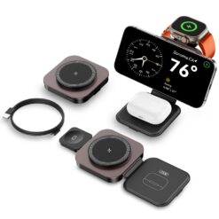 XO Wireless зарядно 15W 3 в 1, /черно/ – CX035