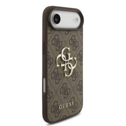 GUESS Калъф Apple iPhone 17 Air, PU 4G Metal Logo, /кафяв/ – GUHCP17M4GMGBR