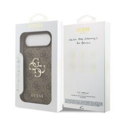 GUESS Калъф Apple iPhone 17 Air, PU 4G Metal Logo, /кафяв/ – GUHCP17M4GMGBR