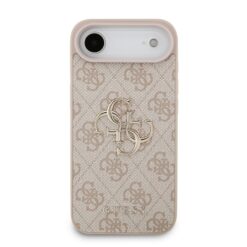 GUESS Калъф Apple iPhone 17 Air, PU 4G Metal Logo, /розов/ – GUHCP17M4GMGPI