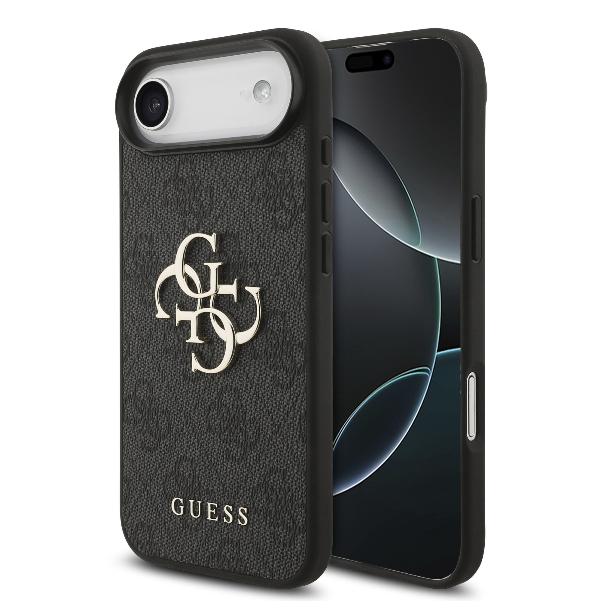 GUESS Калъф Apple iPhone 17 Air, PU 4G Metal Logo, /сив/ – GUHCP17M4GMGGR