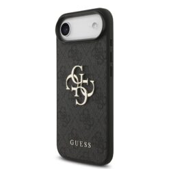 GUESS Калъф Apple iPhone 17 Air, PU 4G Metal Logo, /сив/ – GUHCP17M4GMGGR