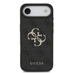 GUESS Калъф Apple iPhone 17 Air, PU 4G Metal Logo, /сив/ – GUHCP17M4GMGGR
