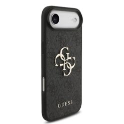 GUESS Калъф Apple iPhone 17 Air, PU 4G Metal Logo, /сив/ – GUHCP17M4GMGGR