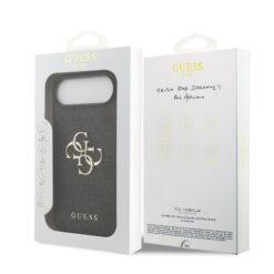GUESS Калъф Apple iPhone 17 Air, PU 4G Metal Logo, /сив/ – GUHCP17M4GMGGR
