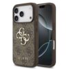 GUESS Калъф Apple iPhone 17 Pro, PU 4G Metal Logo, /кафяв/ – GUHCP17L4GMGBR