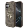 GUESS Калъф Apple iPhone 17, PU 4G Metal Logo, /кафяв/ – GUHCP17S4GMGBR