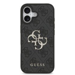 GUESS Калъф Apple iPhone 17, PU 4G Metal Logo, /сив/ – GUHCP17S4GMGGR