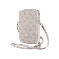 GUESS Калъф/Чанта, PU 4G Triangle Logo Wallet Phone Bag Zipper /розов/ – GUWBZP4GFTSP