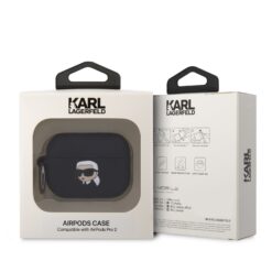 Karl Lagerfeld Калъф AirPods Pro 2, 3D Logo NFT Karl Head Silicone /черен/ – KLAP2RUNIKK
