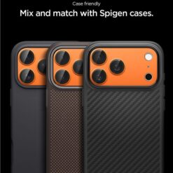 SPIGEN Camera Glass Optic Pro XL Glass tR.Ez Fit Apple iPhone 17 Pro Max / оранжев/ – AGL10650