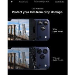 SPIGEN Camera Glass Optic Pro XL Glass tR.Ez Fit Apple iPhone 17 Pro Max / син/ – AGL10651
