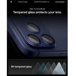 SPIGEN Camera Glass Optic Pro XL Glass tR.Ez Fit Apple iPhone 17 Pro Max / син/ – AGL10651
