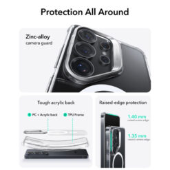 ESR Калъф Classic Hybrid със стойка, Samsung S26 Ultra, MagSafe /прозрачeн/