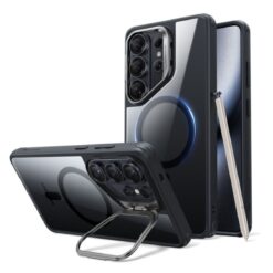 ESR Калъф Classic Hybrid със стойка Samsung S26 Ultra, MagSafe /прозрачно + черно/