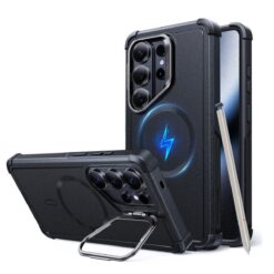 ESR Калъф Cyber Tough Armor със стойка, Samsung S26 Ultra, MagSafe /черен/