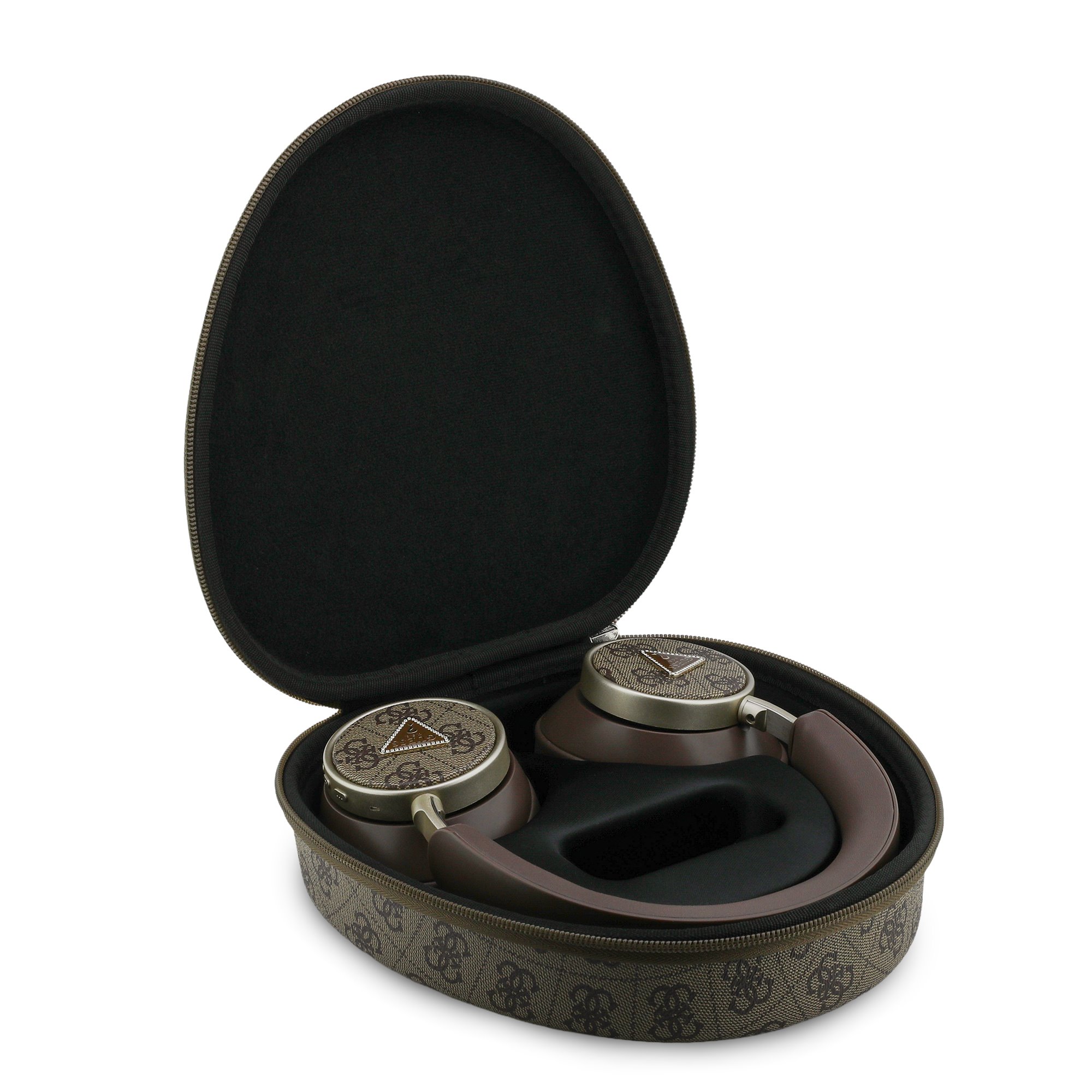 GUESS Bluetooth HF PU 4G Triangle Logo ENC /кафяв/ – GUBHC15P4MRCTW