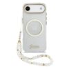 GUESS Калъф Apple iPhone 17 Air, Glitter Script Strap MagSafe + Wrist strap /прозрачен/- GUHMP17M5HTGSMSH