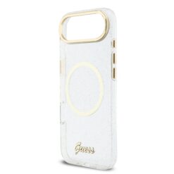 GUESS Калъф Apple iPhone 17 Air, Glitter Script Strap MagSafe + Wrist strap /прозрачен/- GUHMP17M5HTGSMSH
