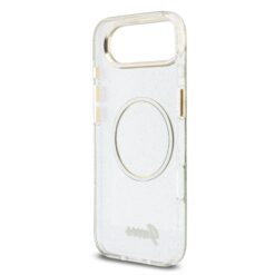 GUESS Калъф Apple iPhone 17 Air, Glitter Script Strap MagSafe + Wrist strap /прозрачен/- GUHMP17M5HTGSMSH