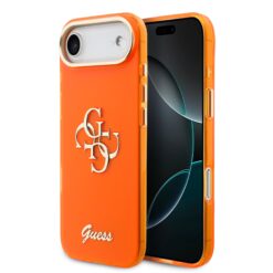 GUESS Калъф Apple iPhone 17 Air, IML 4G Script Metal Logo /оранжев/ – GUHCP17M5HC4MLSO