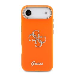 GUESS Калъф Apple iPhone 17 Air, IML 4G Script Metal Logo /оранжев/ – GUHCP17M5HC4MLSO