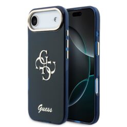 GUESS Калъф Apple iPhone 17 Air, IML 4G Script Metal Logo /син/ – GUHCP17M5HC4MLSB