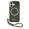 GUESS Калъф Apple iPhone 17, Glitter Script Strap MagSafe + Wrist strap /черен/- GUHMP17S5HTGSMSK