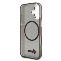 GUESS Калъф Apple iPhone 17, Glitter Script Strap MagSafe + Wrist strap /черен/- GUHMP17S5HTGSMSK