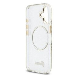 GUESS Калъф Apple iPhone 17, Glitter Script Strap MagSafe + Wrist strap /прозрачен/- GUHMP17S5HTGSMSH