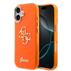 GUESS Калъф Apple iPhone 17, IML 4G Script Metal Logo /оранжев/ – GUHCP17S5HC4MLSO