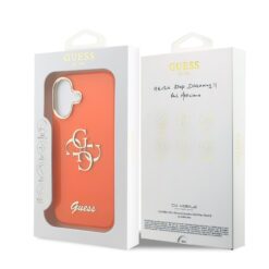 GUESS Калъф Apple iPhone 17, IML 4G Script Metal Logo /оранжев/ – GUHCP17S5HC4MLSO