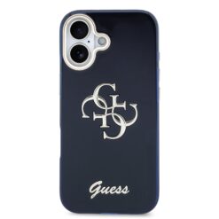 GUESS Калъф Apple iPhone 17, IML 4G Script Metal Logo /син/ – GUHCP17S5HC4MLSB