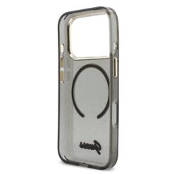 GUESS Калъф Apple iPhone 17 Pro, Glitter Script Strap MagSafe + Wrist strap /черен /- GUHMP17L5HTGSMSK