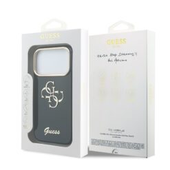 GUESS Калъф Apple iPhone 17 Pro, IML 4G Script Metal Logo /син/ – GUHCP17L5HC4MLSB