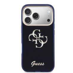 GUESS Калъф Apple iPhone 17 Pro, IML 4G Script Metal Logo /син/ – GUHCP17L5HC4MLSB