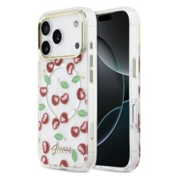 GUESS Калъф Apple iPhone 17 Pro, IML Glitter Cherry MagSafe – GUHMP17L5HTCGMEH