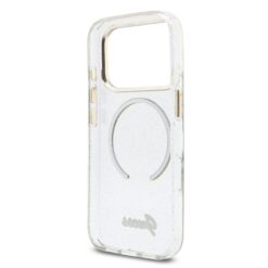 GUESS Калъф Apple iPhone 17 Pro Max, Glitter Script Strap MagSafe + Wrist strap /прозрачен/- GUHMP17X5HTGSMSH