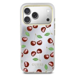 GUESS Калъф Apple iPhone 17 Pro, PC/TPU Mirror Glitter Cherry MagSafe – GUHMP17L5HMRCGEG