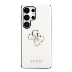 GUESS Калъф Samsung S25 Ultra, PU Grained 4G Metal Logo /бежов/ – GUHCS25LPGT4MBE