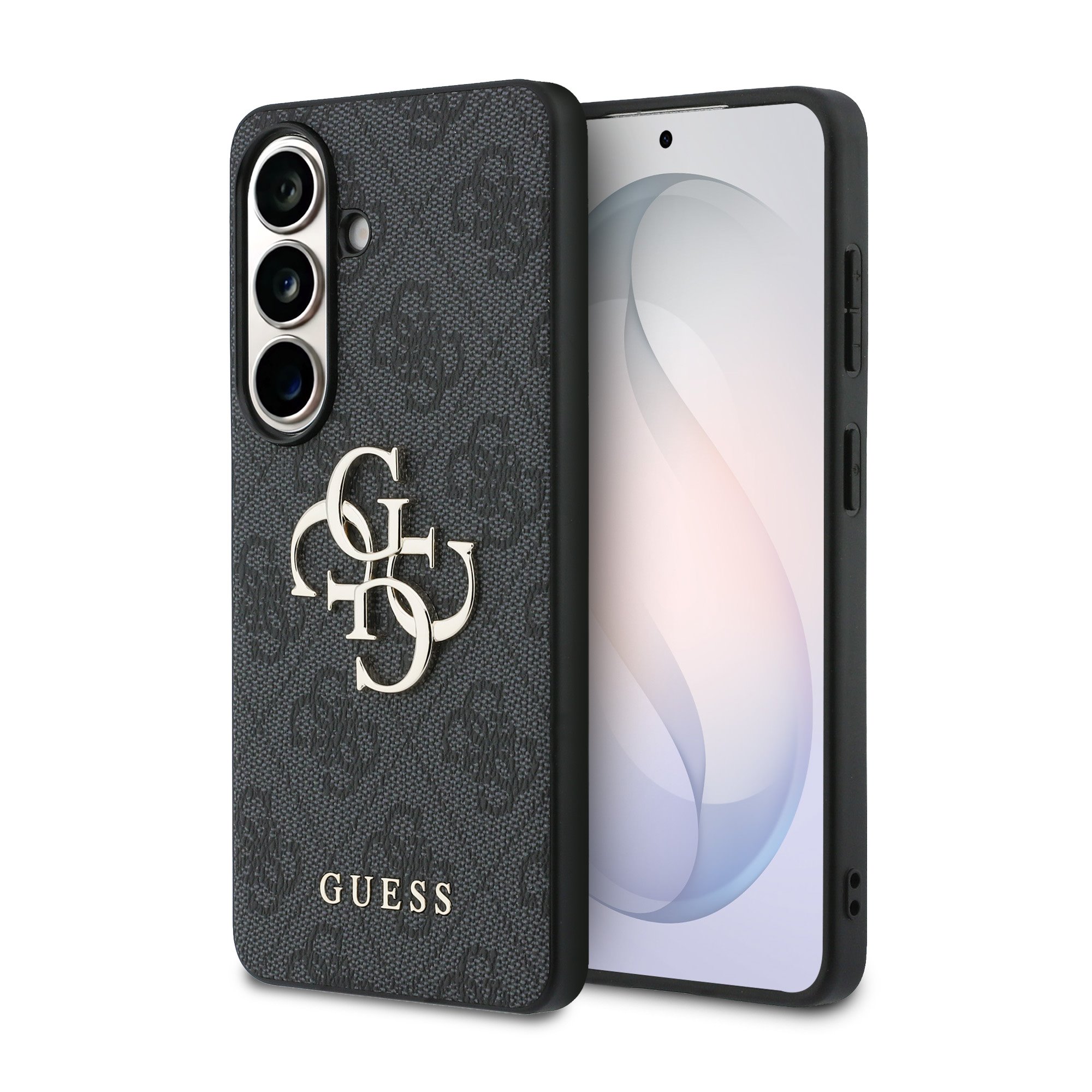 GUESS Калъф Samsung S26, PU 4G Metal Logo /сив/ – GUHCS26S4GMGGR
