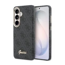 GUESS Калъф Samsung S26, PU 4G Script Metal Logo MagSafe /черен/ – GUHMS26S5P4FWMSK